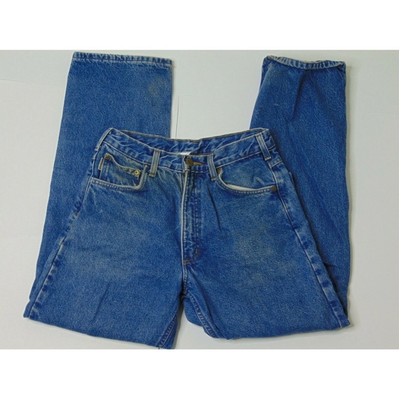 Carhartt 30 x 30 Flannel Lined Blue Jean M Relaxed - Picture 2 of 5